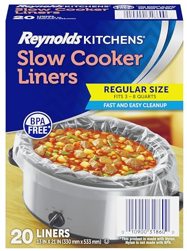 Reynolds Küchen-Einlagen, für Slow Cooker, regulär (passend für 3–8 Quart), 20 Stück