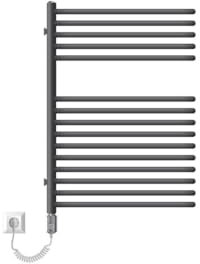 ML-Design Elektrischer Badheizkörper 500x800 mm Anthrazit & Heizstab 600W, Design Heizkörper Designheizkörper Handtuchtrockner Handtuchwärmer Handtuchheizkörper Handtuchhalter Handtuchheizung Heizung