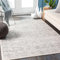 Livabliss Palermo Vintage Teppich Groß - Orientalischer Boho für Wohnzimmer, Esszimmer, Schlafzimmer - 120x170 cm, Kurzflor, Einfache Pflege - Muster in Elfenbein, Grau