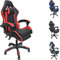 Sedia Gaming Ergonomica, Sedia Ufficio Ergonomica Lombare, Colore Rosso/ Nero, 61x51x123cm, Schienale Regolabile fino a 135 gradi, Pistone A Gas, Sostiene Fino 120 Kg