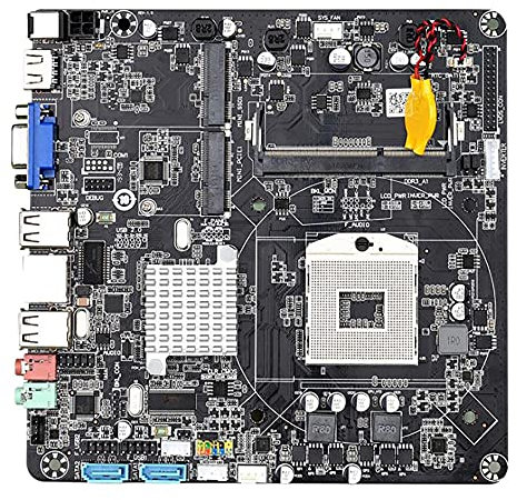 Yklhsocneg HM55B PGA988 Scheda madre del PC Desktop DDR3 II Mini ITX Scheda Madre per Mini/HTPC/Radio/Macchina Pubblicità
