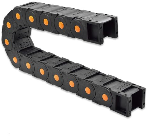 Uxney Kunststoff-Schleppketten-Leitungswagen Schließer Typ mit Endverbindern R75 45 x 50mm L1000mm für elektrische CNC-Fräsmaschinen