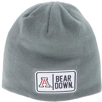 Zephyr Unisex NCAA Officially Licensed Edge Patch Defer Gray Beanie-Mütze, grau, One Size