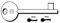 5PZ CHIAVI PATENT PASSEPARTOUT AGB, MP, PERINO, OSMET - 6P2S sx (ex 5011)