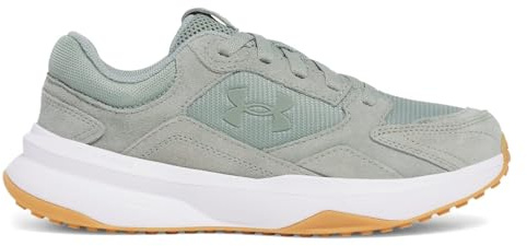 Under Armour Edge Suede Trainers Mens, Silica Green White Silica Green, 40 EU