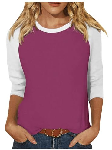 YOGALULU T Shirt Donna Lilla T Shirt Scollo A Barca Canotta con Spalline Maglietta Bianca Aderente Donna Canotta Sottogiacca Pizzo Blusa Nera Trasparente Blusa Nera E Fucsia Magliette Donna Scollate