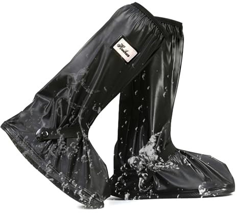 aeaean Größe M Schuhüberzieher wasserdichte High-Top-Schuhe, Regenschutzschuhe Mit Verschlüssen Gegen Herunterfallen, Fahrradüberzieher Wasserdicht Effektiv Und Wiederverwendbar