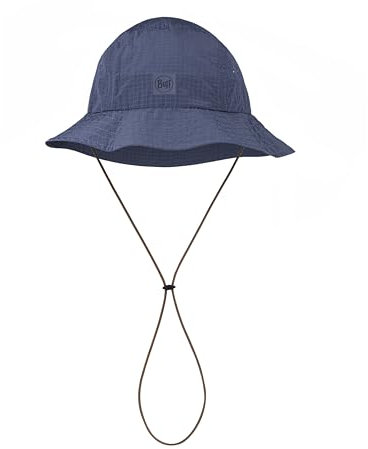 BUFF®| Mütze Go Bucket Männlich Weiblich Erwachsene Verstellbar, komfortabel, Schutz UPF50, faltbar, Outdoor, Erkunden, Abenteuer, L/XL, Bleu Fonce