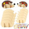 12 PCS Igel Holz Bastelset, Holz Igel zum Bemalen, Igel Bastelsets für Kinder, Herbst Bastelset Kinder, Holz Bemalen Kinder, DIY Holzbastelsets für Jungen Mädchen