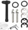9PCS Tap Fixing Fitting Kit Stainless Steel Rubber and Plastic Monobloc Tap Fixing Kit Black Silver Tap Faucet Fixing Fitting Kit Bolt Kitchen Bracket Kitchen Basin Sink Faucet Fixing Accessories Kit
