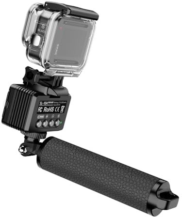 Sea frogs 48 LED High Power 40M Wasserdichte Tauchlampe Kompatibel mit GoPro Hero 12/11/10/9 (SL-104-GO KIT)