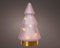 Lumineo LED Baum pink/warmes Weiss 19,5cm