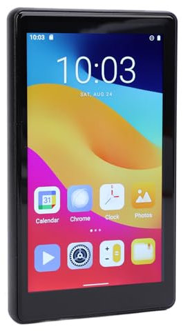 64-GB-MP3-Player mit Bluetooth, 5-Zoll-Touchscreen-Digital-Audioplayer mit UKW-Radio, Recorder, E-Book, Uhr, MP4-MP3-Player für Kinder und Erwachsene