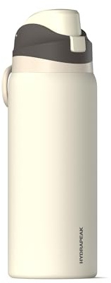Hydrapeak Oasis Insulated Stainless Water Bottle 32oz with Spout Lid for Men and Women, Ivory
