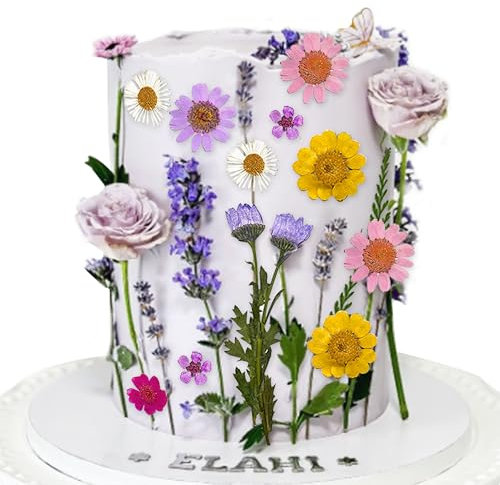 JeVenis Wildflower Tortenaufleger Wildblumen Dekoration Babyshower Baby In Bloom Cake Toppers für Frauen Geburtstag Bridal Shower Hochzeit Party Dekoration (Nicht Essbar)