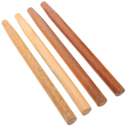 FUNOMOCYA 4 Pcs Wooden Handle Replacement for Axes Hoes Sledgehammers Ergonomic Handles for Enhanced Comfort Efficiency