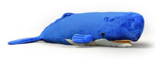 PuffPurrs Lebensechter Pottwal Plüsch, Realistisches Physeter macrocephalus Kuscheltier, Einzigartiges Ozeannavigator Geschenk, 53 CM/20 Zoll
