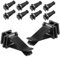 Hemobllo 10 pièces Clips de Ventilation pour Climatisation Automobile Accessoires de Voiture avec Parfum Installation Facile et Design à Tête Carrée pour Voiture Bureau et Maison Améliore