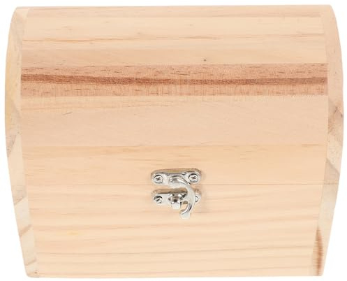 NIYANGLE Holzkiste mit Deckel Kleine Schatztruhe Dekorative Aufbewahrungsbox für Zuhause und Selbstgemacht Projekte Vintage und Elegant Zufälliger Stil