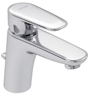 VIGOUR derby V3 style Einhand-Waschtischarmatur Chrom – Einhebelmischer für Waschbecken – inkl. Ablaufgarnitur – Messing Badarmatur – Art.-Nr. DES