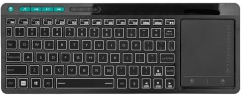 YAJBHnzpt Keyboard With Touchscreen 3 LED Color Backlit Compatible With Android TV BOX TV PC (English Keyboard)