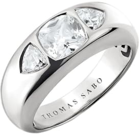 THOMAS SABO Damen-Damenring Silber Zirkonia