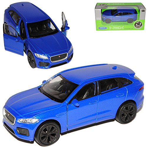 Welly Jaguar F-Pace X761 SUV Blau Ab 2016 ca 1/43 1/36-1/46 Modell Auto mit individiuellem Wunschkennzeichen