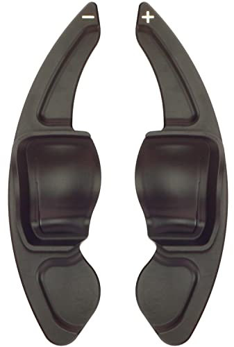 Overdrive-Racing Schaltwippen Verlängerung Kompatibel mit VW Golf 5 Golf 6 EOS Jetta 5 Passat Polo 6r Scirocco 3 Alu Schwarz Eloxiert Typ-A