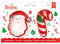Decora 255068 Set 2 Tagliapasta Babbo Natale e Candy Cane, Plastica, Rosso