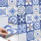 CREATISTO Fliesenfolie Fliesenaufkleber Mosaikfliesen - Selbstklebende Fliesen Folie I Klebefliesen Deko Folien für Fliesen Ornament in Bad u. Küche (10x10 cm I 9 -Teilig)