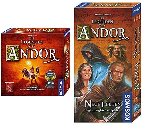 Thames & Kosmos - Die Legenden von Andor, Kennerspiel des Jahres 2013 & Neue Helden für 2-6 Spieler ab 10 Jahren