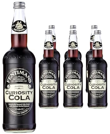 Fentimans Curiosity Cola Botanically Brewed Drink, 6 pack, 750ml Bottles | Full-bodied botanically brewed cola crafted with herbal extracts and warm spices.