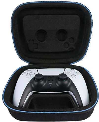 Baval Étui de transport rigide de rechange pour manette sans fil Sony PS5 DualSense (Noir)