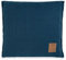 KNIT FACTORY - Jesse Zierkissen - Quadratische Sofa Kissen - Petrol - Gestrickter Dekokissen - Couchkissen - 50x50 cm - Kissenbezug mit Füllung und Bezug
