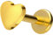 PIERCINGLINE Titan Labret mit Gewinde HERZ Piercing Nase Ohr Helix Tragus Lippe Medusa Goldfarben 1,2 x 5 mm