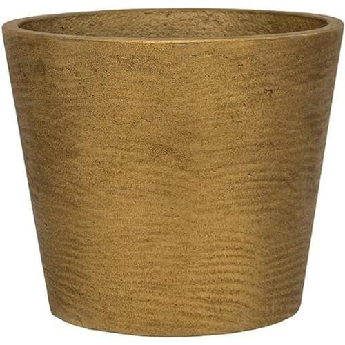 Pottery Pots Plant Pot Mini Seau M Doré métallique Ø 16,5 x H 15 cm