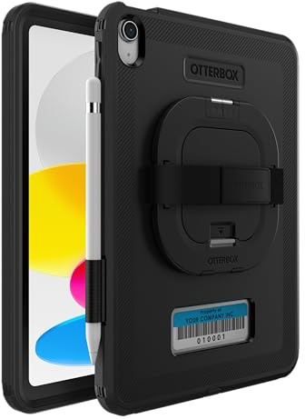 OtterBox Defender for Business mit Ständer/Handschlaufe für iPad (A16) und iPad 10.Generation, Schwarz (Keine Einzelhandelsverpackung)