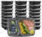 AKOLAFE 25 Stück Meal Prep Boxen 1000ml 35oz Mealprepboxen 2 Fächer Mehrweg Meal Prep Container mit Deckel Lufdicht Essensbox Kunststoff BPA-Frei Lunchbox Rechteckiger Behälter für Lebensmittel，Obst