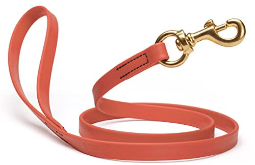 Viper Biothane K9 Arbeitshundeleine, wasserdichte Leine für Tracking-Training, Schutzhund, geruchsdicht, lange Leine mit massivem Messingverschluss, für Welpen, mittelgroße und große Hunde, 1,8 m,