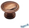 M4TEC Kitchen Cabinet Handles for Bedroom Furniture Cupboard Door Handles, and Drawer Pull Handles – Kitchen Furniture Brushed Copper Wardrobe Door Knobs. VE5 Series: 28mm