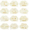12 Piezas Tarjetas de Hitos Mensuales de Bebés, Forma de nube Tarjetas Madera Cumple Mes, Hitos De Madera Cumple Mes Bebe Nacido Regalo, Accesorios Para Fotos, Regalo Para Futuras Madres Padres
