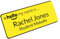 Customised Print Hello My Name is Badge Yellow/Black 76 x 32 mm Dementia Friendly Doctor Student Doctor GP Healthcare Assistant Nurse Practitioner Clinical Medical