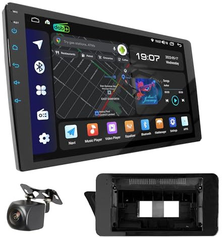 UGAR Compatible para Audi A4 B8 A4L 2009-20169 Pulgadas Android 14 DSP 8GB+128GB Radio de Coche HD Pantalla táctil Completa Navegación GPS