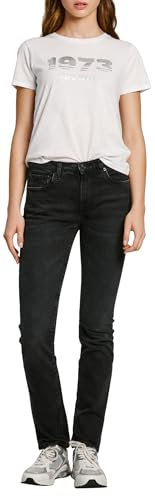 Pepe Jeans Slim Jeans MW Pl204589, Blu (Denim-xh5), 31W x 32L Donna
