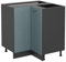 Vicco Eckunterschrank R-Line, Blau-Grau/Anthrazit, 75.6 cm ohne Arbeitsplatte