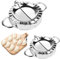 Unvtap Dumpling Maker, 2 Stück Pierogi Maker, Teigtaschenformer Set, Ravioli Maker, Maultaschen Former, Ravioli Former Edelstahl, Tortellini Former für Pasta Dumpling Werkzeug(Klein 75 mm,Groß 95 mm)