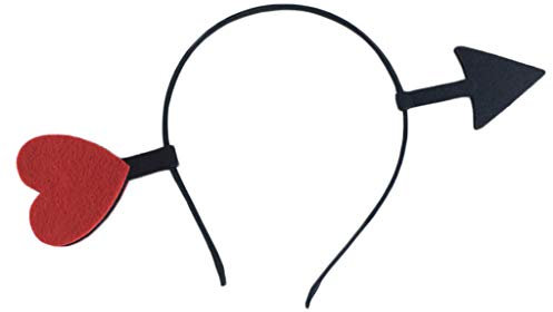 Haarreif mit Herz für Pfeil, Haarreif für Damen, für Urlaub, Party, Haarschmuck