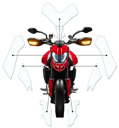Pellicola protettiva anti-graffio, protezione anti-pietra adatta per Ducati Hypermotard 950