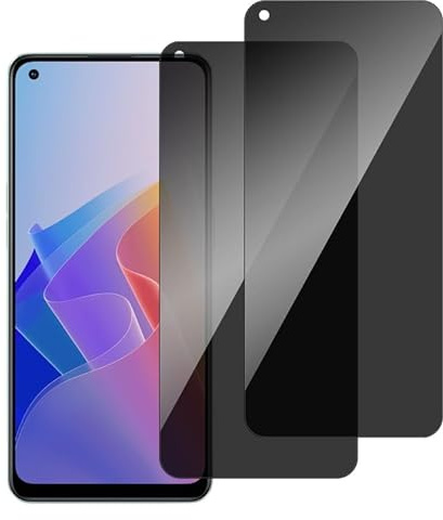 chejuza Verre Trempé Anti Espion pour Oppo Reno 8 Lite/Reno 8 5g/Reno 8T 4g [2 Pièces] Ultra Résistant Film Protection écran, Dureté 9H, Anti-Rayures, Sans Bulles, HD Transparent