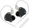 keephifi KZ ZS10 Pro in Ear Monitor earphones, 4BA+1DD Hybrid Driver IEM Earphones, HiFi Gaming Earbuds with Stainless Steel Faceplate, in Ear Headphone for Musician Audiophile